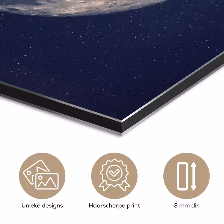 Aluminium schilderij - Ruimte - Maan - Kosmos — 7