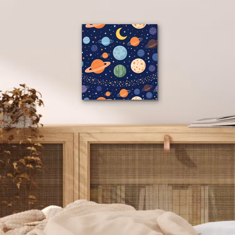 Aluminium schilderij - Ruimte - Planeten - Kleurrijk — 4