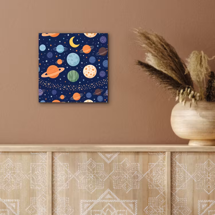 Aluminium schilderij - Ruimte - Planeten - Kleurrijk — 5