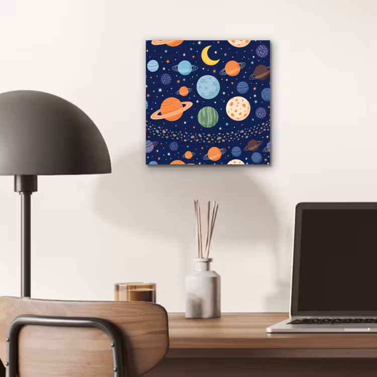 Aluminium schilderij - Ruimte - Planeten - Kleurrijk — 6