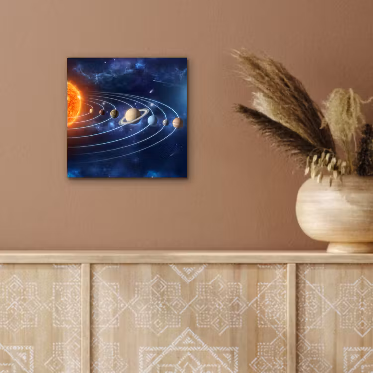 Aluminium schilderij - Ruimte - Zonnestelsel - Blauw — 5