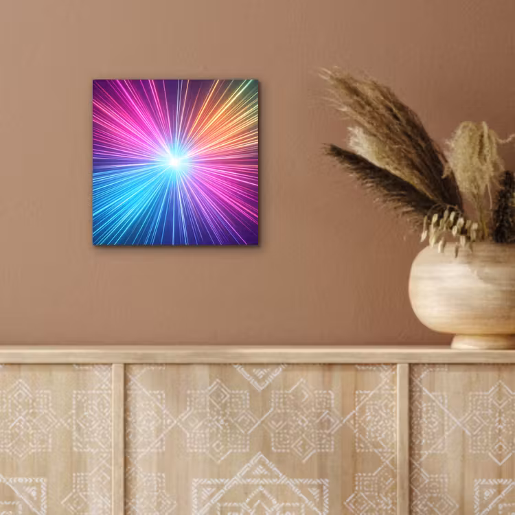 Aluminium schilderij - Abstract - Light - Burst - Modern - Colorful — 5