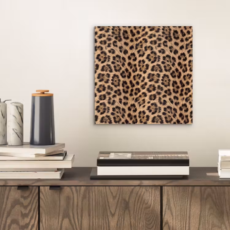 Aluminium schilderij - Luipaard - Vacht - Klassiek - Bruin — 2