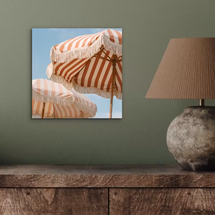 Aluminium schilderij - Parasol - Lucht - Rood — 3