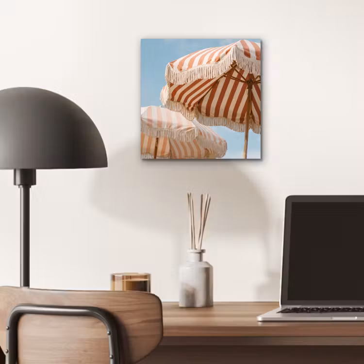 Aluminium schilderij - Parasol - Lucht - Rood — 6