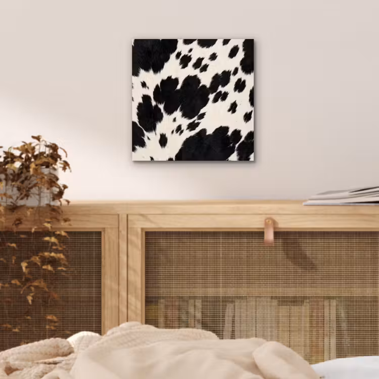 Aluminium schilderij - Patroon - Vacht - Zwart - Wit — 4