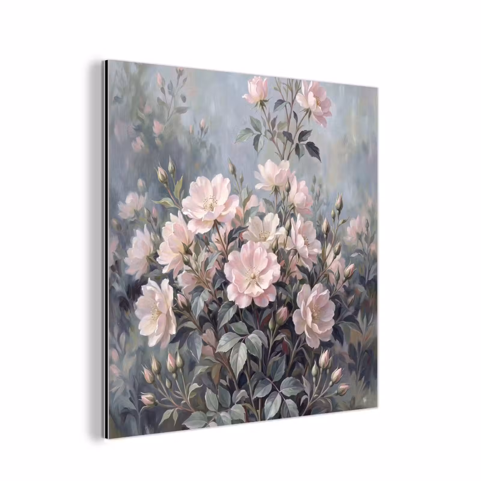 Aluminium schilderij - Rozen - Illustratie - Roze — 1