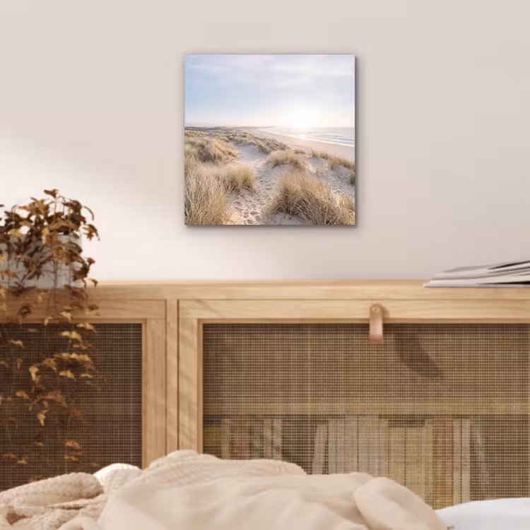 Aluminium schilderij - Duinen - Strand - Beige — 4