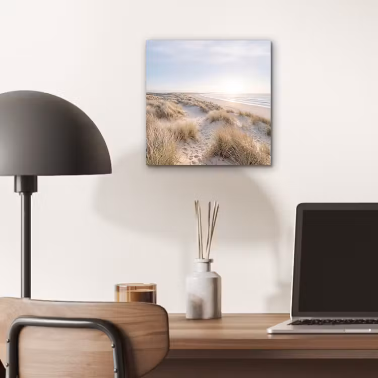 Aluminium schilderij - Duinen - Strand - Beige — 6