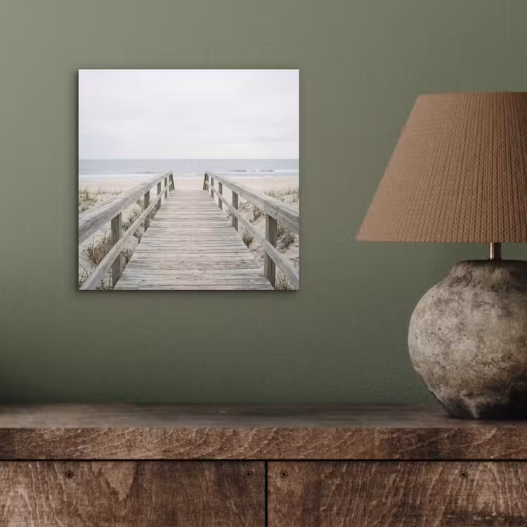 Aluminium schilderij - Duinen - Vlonder - Oceaan — 3