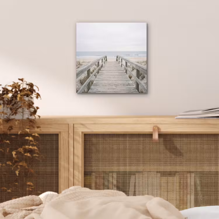 Aluminium schilderij - Duinen - Vlonder - Oceaan — 4