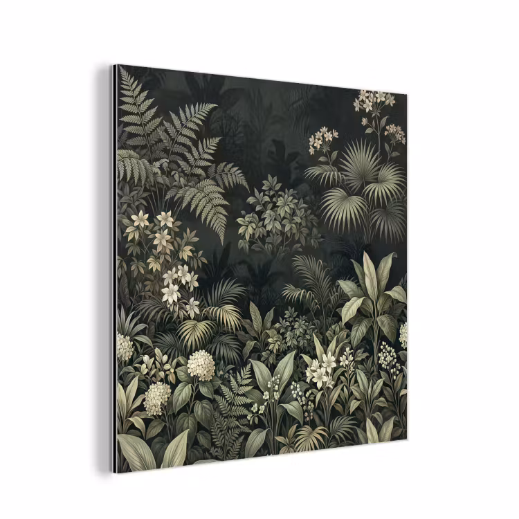 Aluminium schilderij - Jungle - Bladeren - Botanisch - Groen — 1