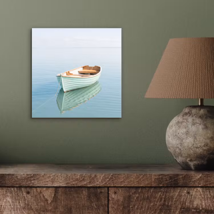 Aluminium schilderij - Minimalistisch - Boot - Zee — 3