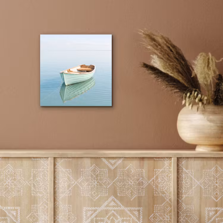 Aluminium schilderij - Minimalistisch - Boot - Zee — 5