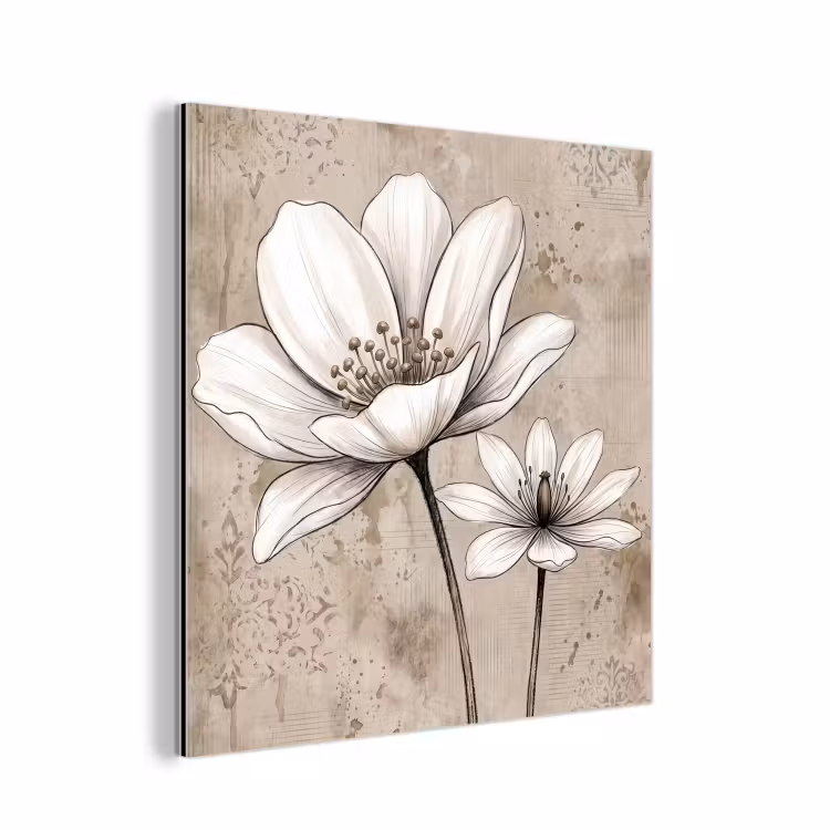 Aluminium schilderij - Modern - Design - Wit — 1