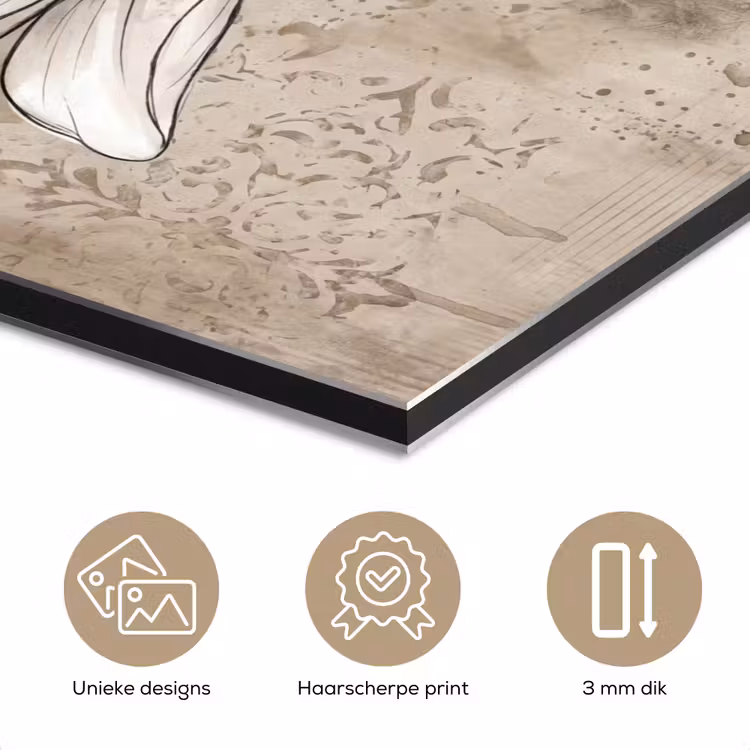 Aluminium schilderij - Modern - Design - Wit — 7