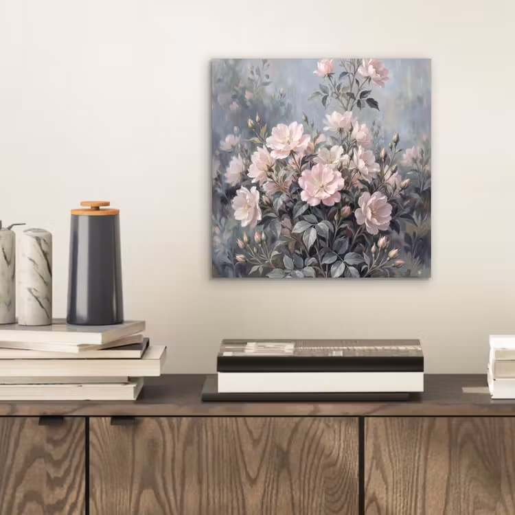 Aluminium schilderij - Rozen - Illustratie - Roze — 2