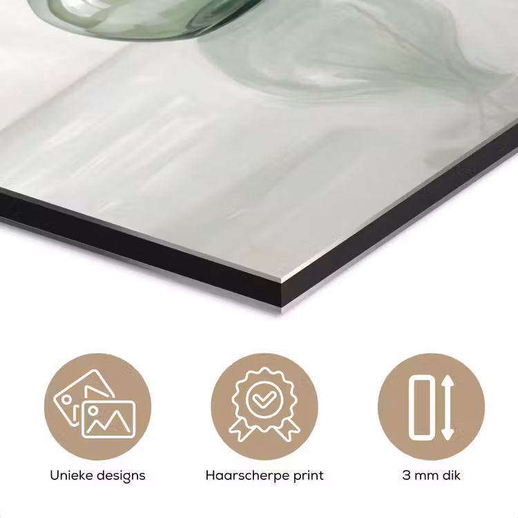 Aluminium schilderij - Vazen - Bladeren - Groen — 7