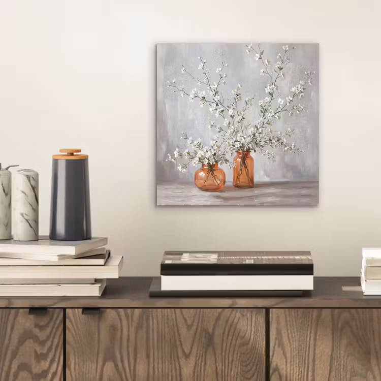 Aluminium schilderij - Vazen - Bloemen - Oranje — 2