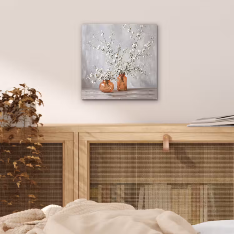 Aluminium schilderij - Vazen - Bloemen - Oranje — 4