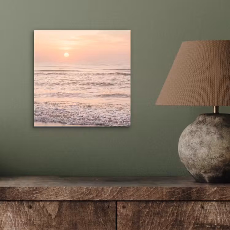 Aluminium schilderij - Zon - Strand - Roze — 3