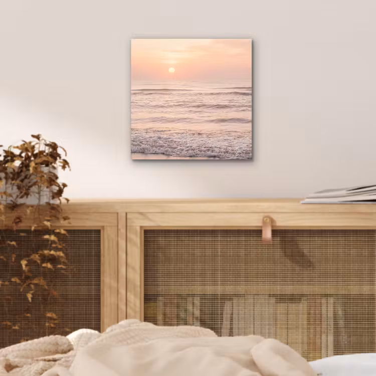 Aluminium schilderij - Zon - Strand - Roze — 4