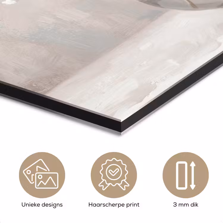 Aluminium schilderij - Gipskruid - Vaas - Wit — 7