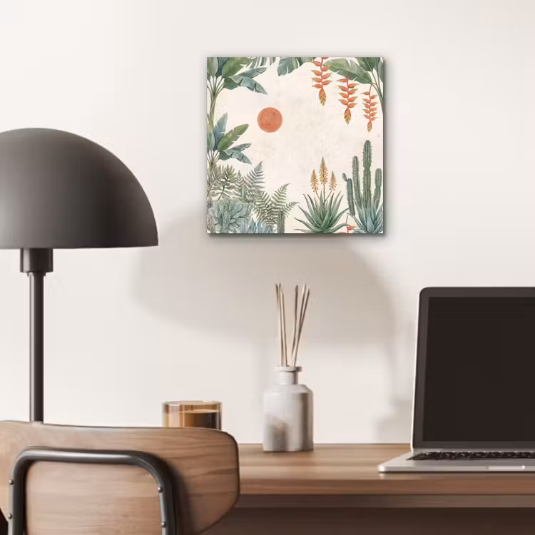 Aluminium schilderij - Woestijn - Planten - Groen — 6