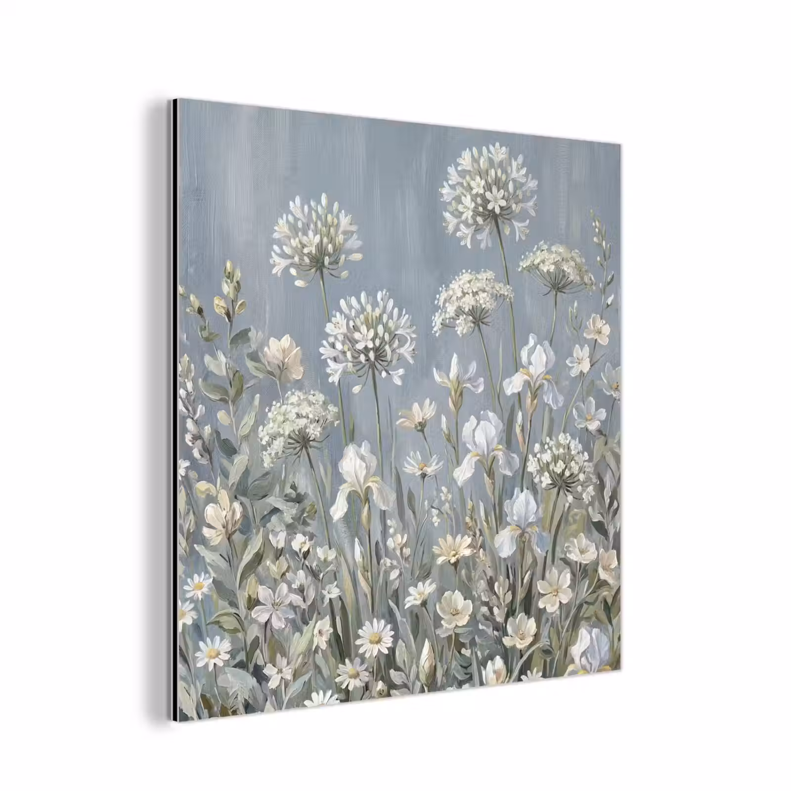 Aluminium schilderij - Bloemen - Botanisch - Blauw — 1