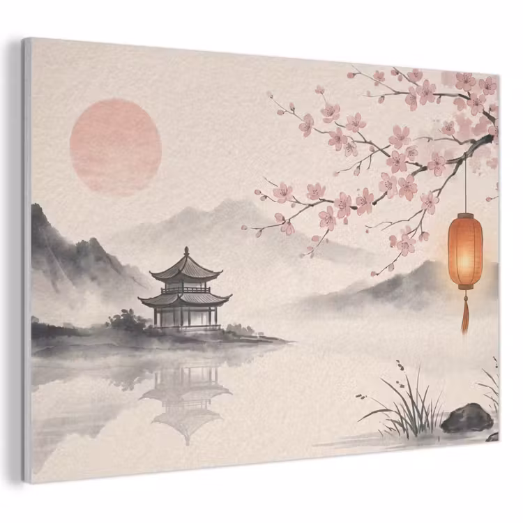 Akoestisch schilderij - Zon - Japans - Traditioneel — 1
