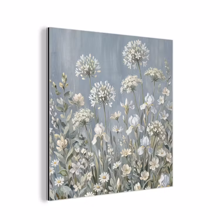 Aluminium schilderij - Bloemen - Botanisch - Blauw — 1
