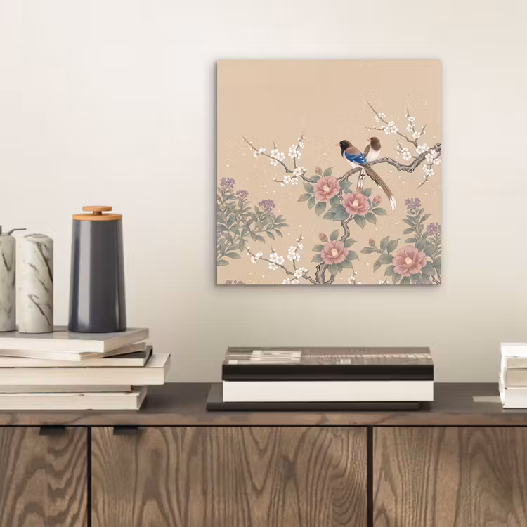 Aluminium schilderij - Bloemen - Vogels - Bloemen — 2