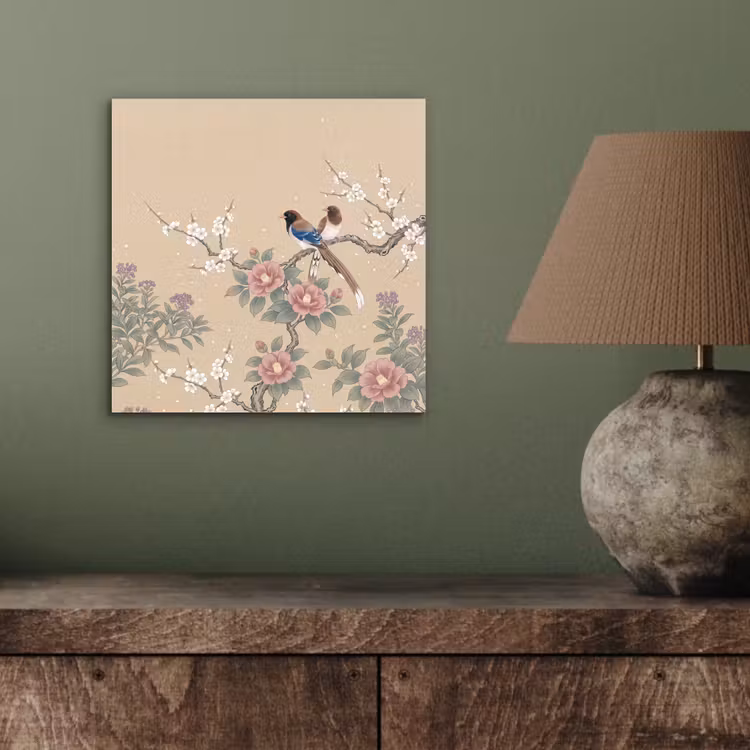 Aluminium schilderij - Bloemen - Vogels - Bloemen — 3