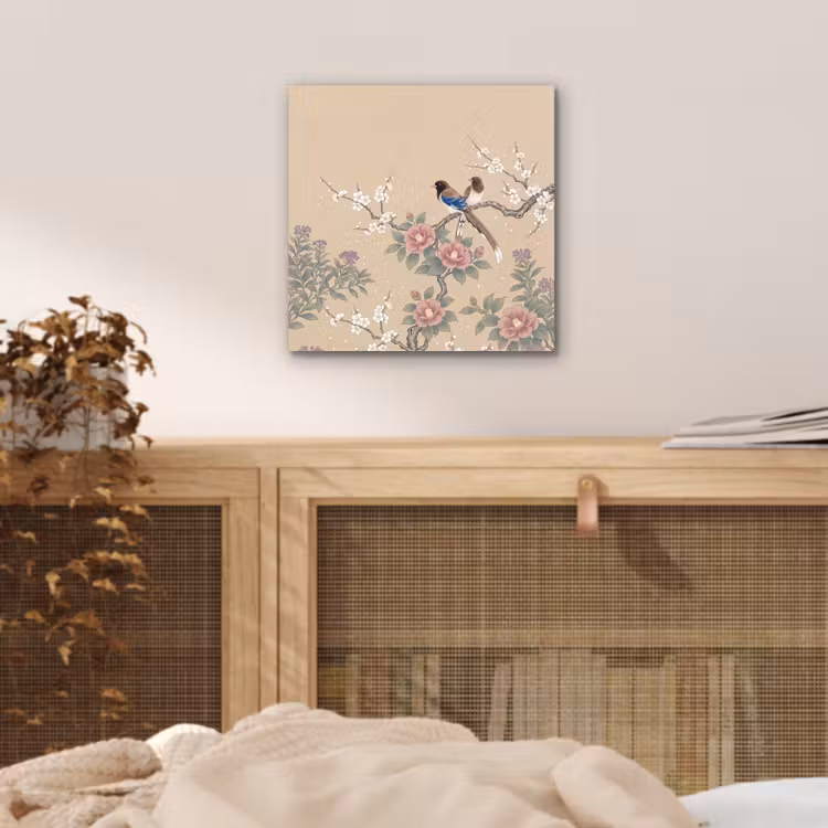 Aluminium schilderij - Bloemen - Vogels - Bloemen — 4