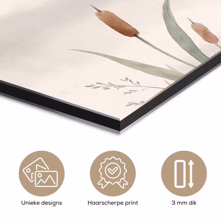 Aluminium schilderij - Minimalistisch - Bamboe - Groen — 7