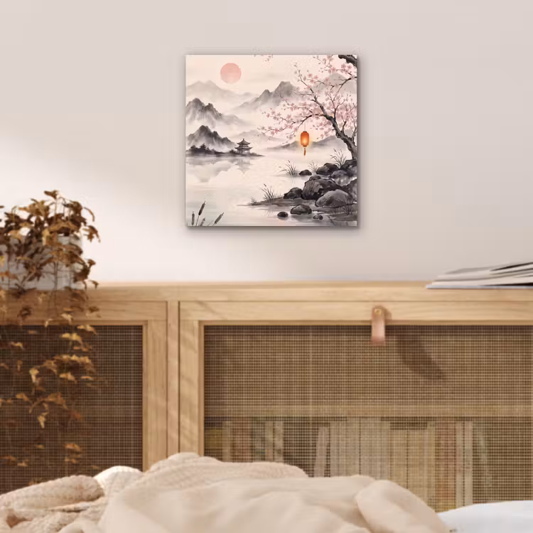Aluminium schilderij - Zon - Japans - Traditioneel — 4