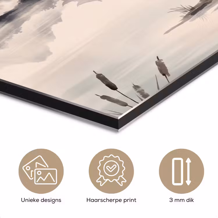 Aluminium schilderij - Zon - Japans - Traditioneel — 7