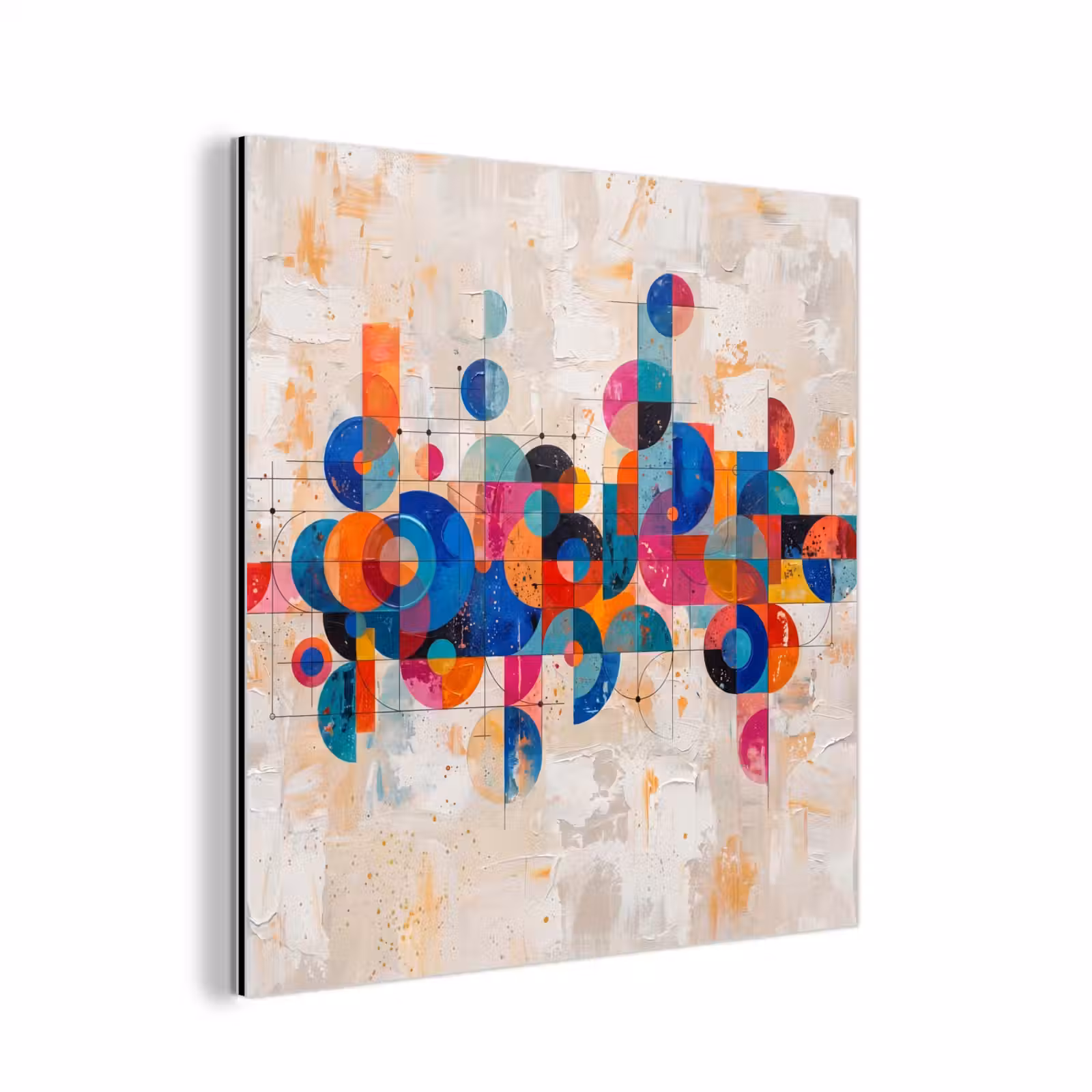 Aluminium schilderij - Kunst - Geometrisch - Abstract - Kleurrijk — 1