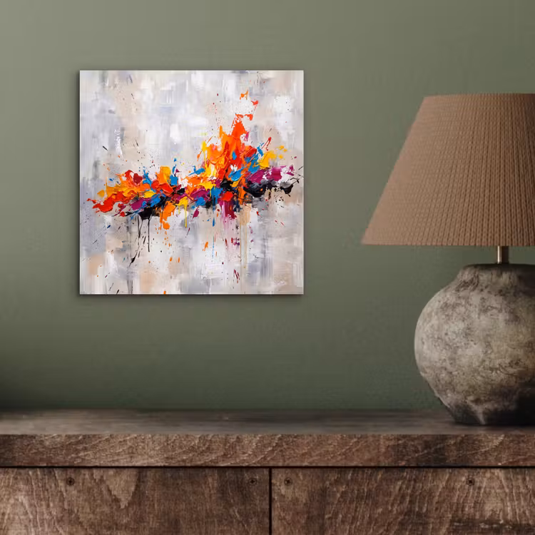 Aluminium schilderij - Abstract - Schilderij - Kleurrijk - Dynamisch — 3
