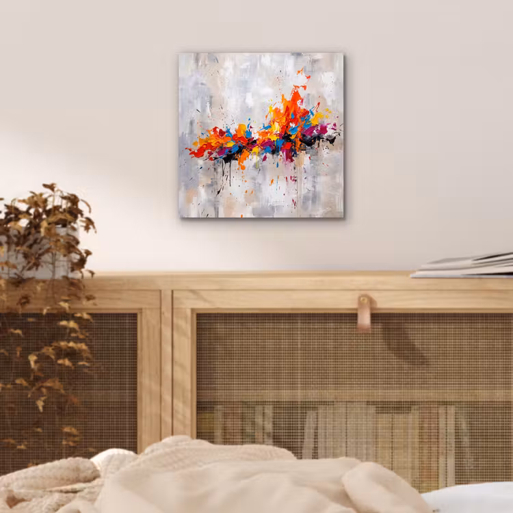 Aluminium schilderij - Abstract - Schilderij - Kleurrijk - Dynamisch — 4