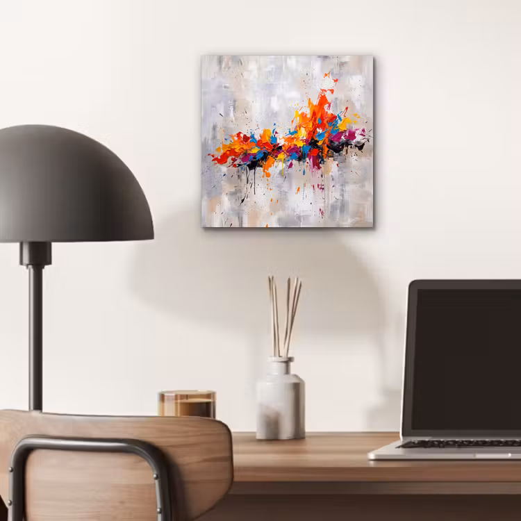 Aluminium schilderij - Abstract - Schilderij - Kleurrijk - Dynamisch — 6