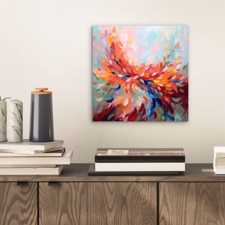 Aluminium schilderij - Bloemen - Abstract - Kunst - Modern — 2