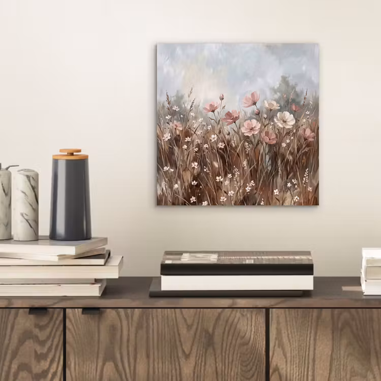 Aluminium schilderij - Bloemen - Botanisch - Schilderij - Pastel - Rustiek — 2