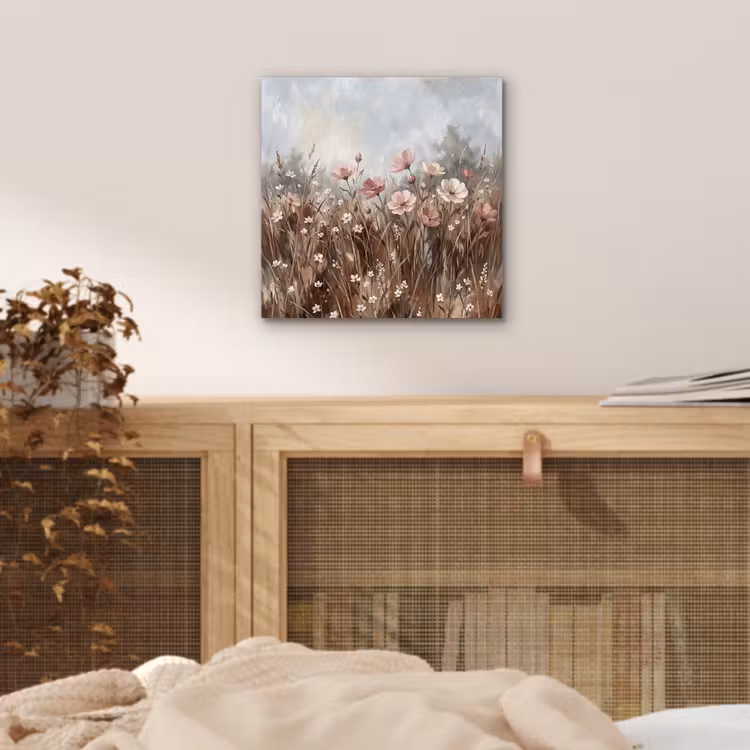 Aluminium schilderij - Bloemen - Botanisch - Schilderij - Pastel - Rustiek — 4