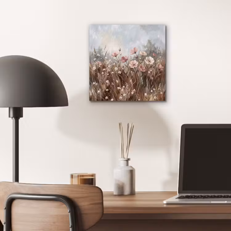 Aluminium schilderij - Bloemen - Botanisch - Schilderij - Pastel - Rustiek — 6