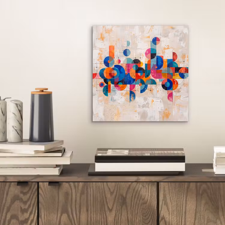 Aluminium schilderij - Kunst - Geometrisch - Abstract - Kleurrijk — 2