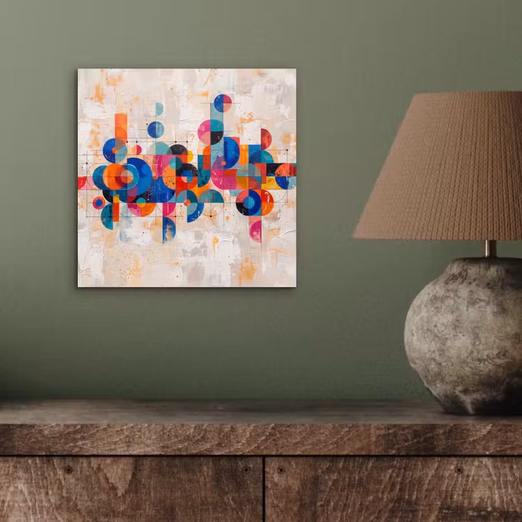 Aluminium schilderij - Kunst - Geometrisch - Abstract - Kleurrijk — 3