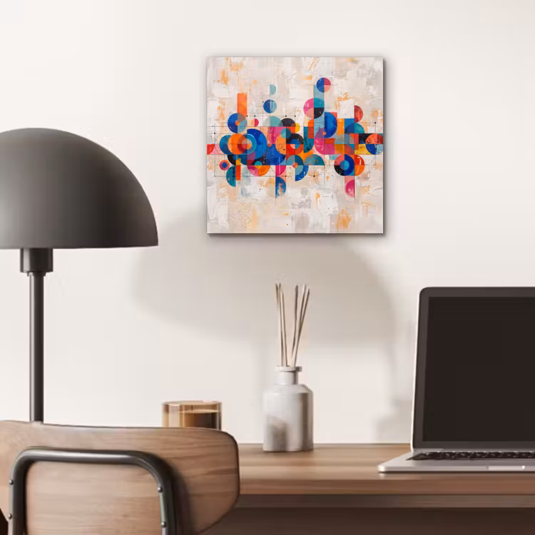 Aluminium schilderij - Kunst - Geometrisch - Abstract - Kleurrijk — 6