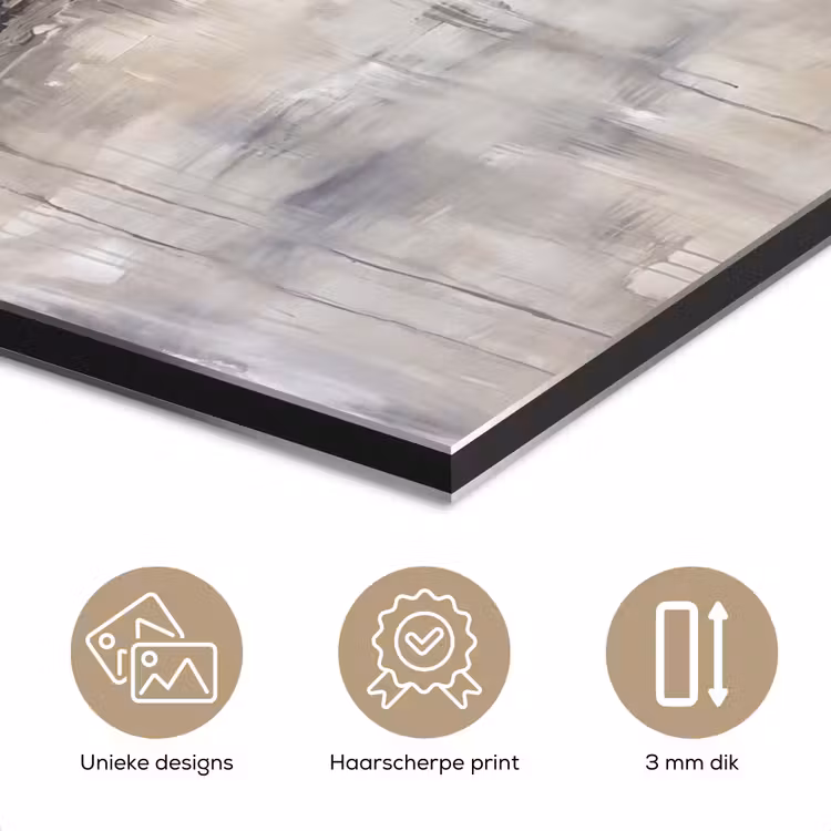 Aluminium schilderij - Landschap - Horizon - Natuur - Abstract - Neutraal — 7