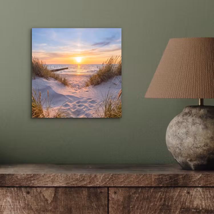 Aluminium schilderij - Strand - Zonsondergang - Natuur - Landschap — 3